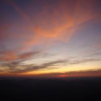 Coucher de soleil depuis le sommet